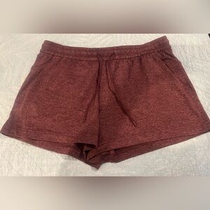 Lululemon Soft Jersey Relaxed-Fit Mid-Rise short 4” - Heathered Red Merlot